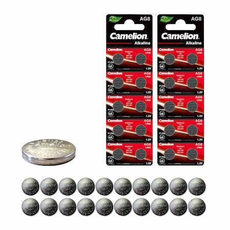 Camelion AG8 1.5V Alkaline Button Cell Battery 20PK AG8-BP10-2